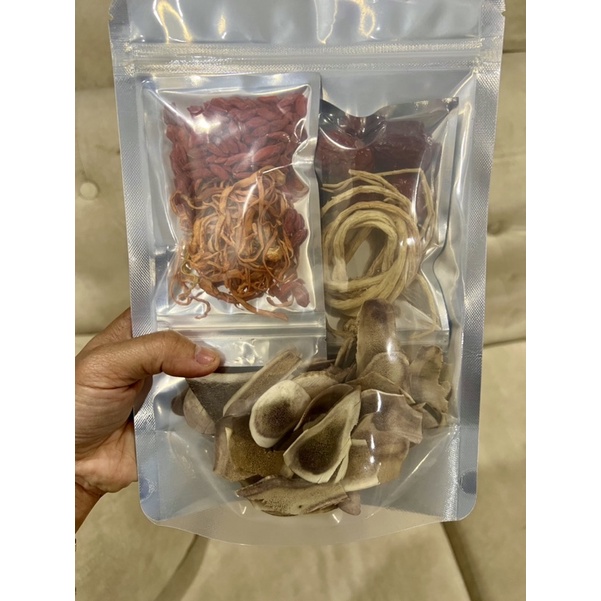 Set Combo 100g Nhung Hươu khô kèm kỷ tử, táo đỏ, đẳng sâm, đông trùng