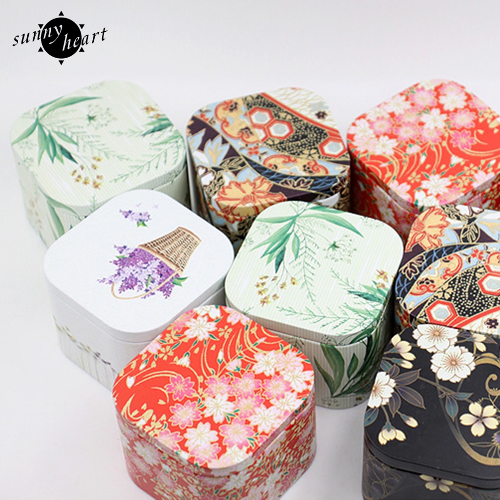 Sunnyheart Hộp Thiếc Mini Đựng Kẹo Nhiều Màu Xinh Xắn