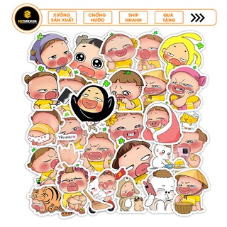 Bộ Hình Dán Meme Quỳnh Aka | Hình Dán Trang Trí Điện Thoại , Vali , Nón Bảo Hiểm