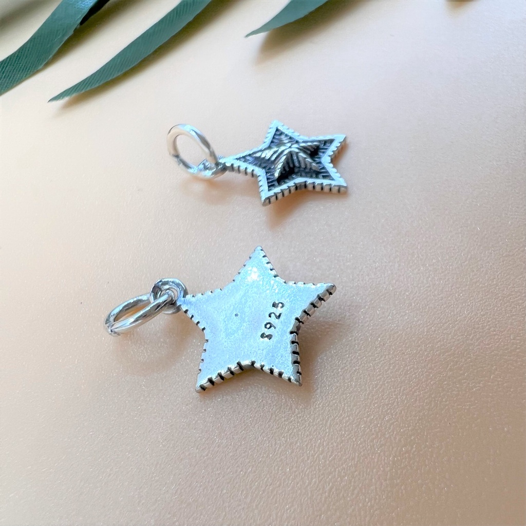 Charm treo bạc thái hình ngôi sao nổi - Charm Bạc 925 - Mã CA269