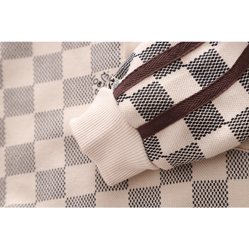 Bộ Áo Sơ Mi Tay Dài + Quần Dài Họa Tiết Sọc Caro Phong Cách Hàn Quốc Thời Trang Cho Bé Kích Thước 80-120cm