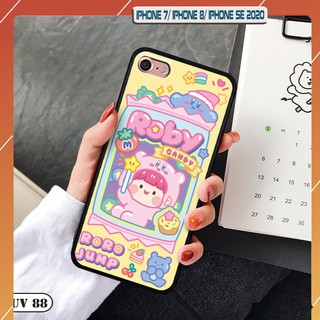 Ốp iphone 7/ 8/ se 2020 - lưng nhám viền dẻo ngộ nghĩnh