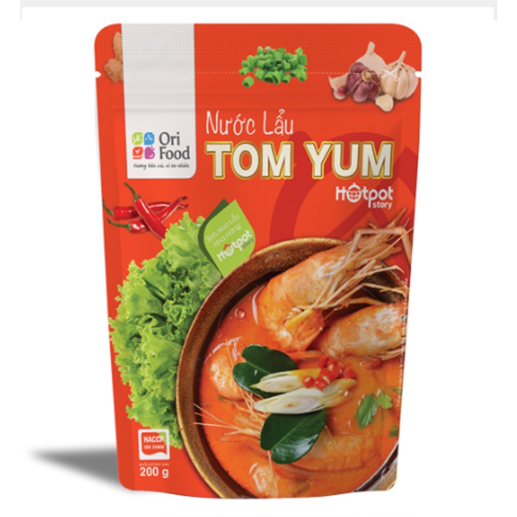 Nước lẩu Thái Tomyum Orifood thơm ngon tiện lợi gói 200gr Chế Biến Nhanh