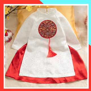 Ao dai cho be gai di choi di tiec