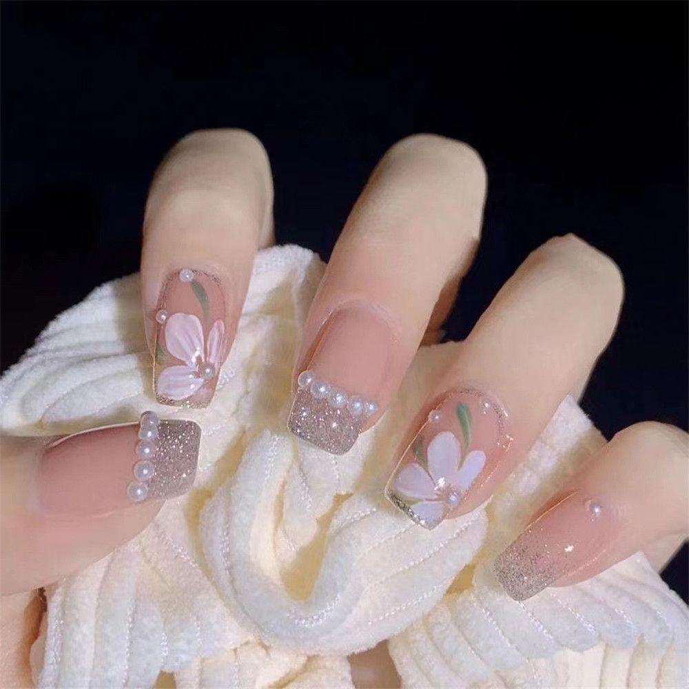 Set 24 Móng Tay Giả Có Thể Tháo Rời Tiện Dụng