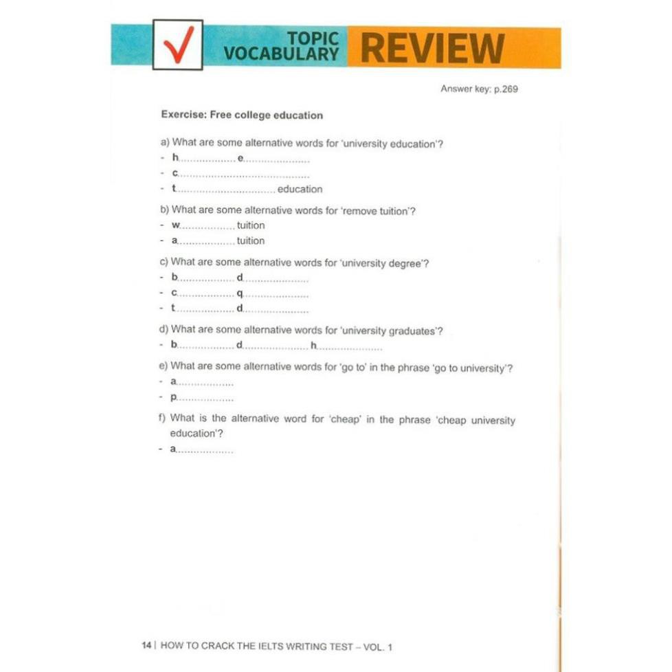 [Mã LIFEXANH24 giảm 10% đơn 99K] Sách - How To Crack The IELTS Writing Test Vol.1 [AlphaBooks] | BigBuy360 - bigbuy360.vn