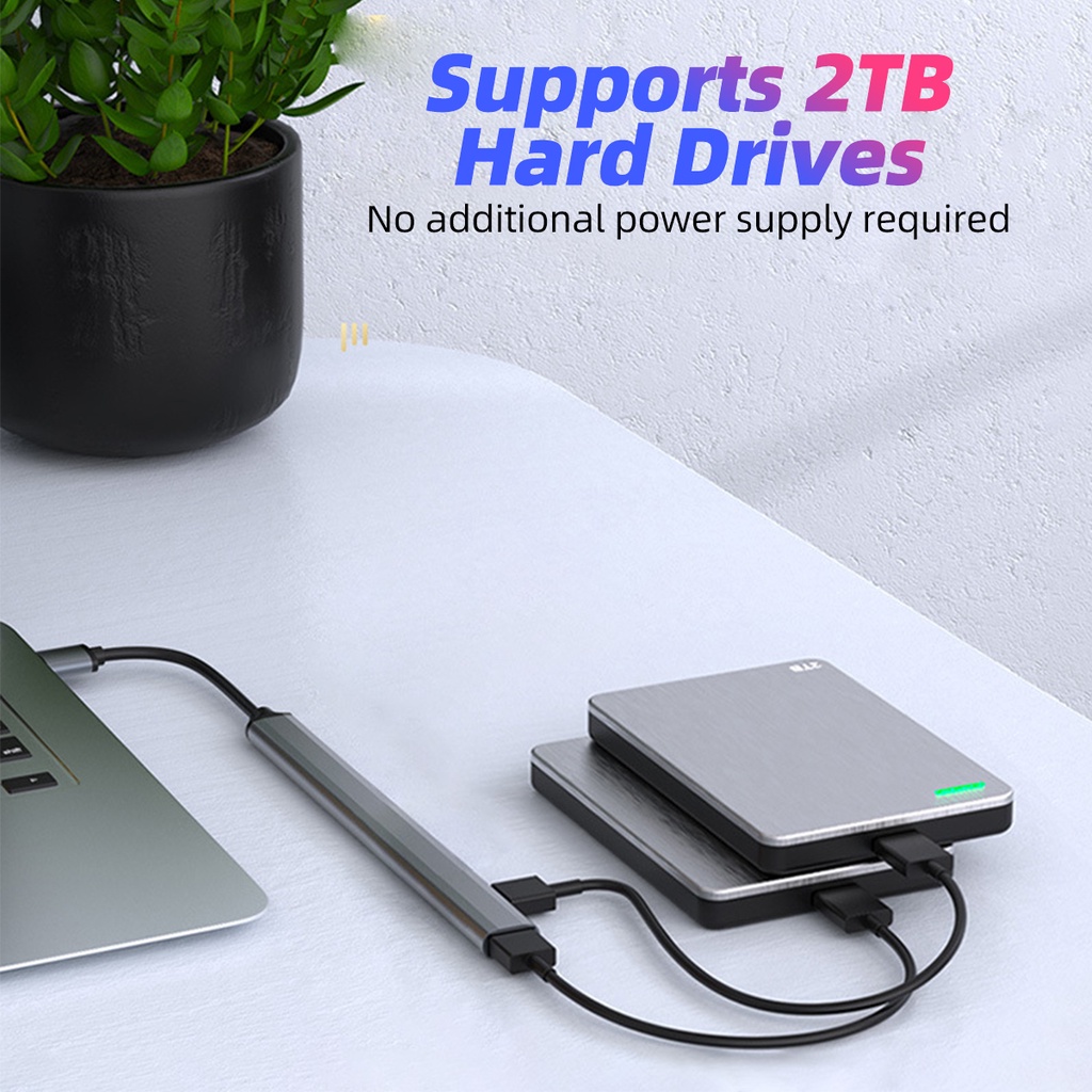 HUB chia 7 cổng USB 3.0 FONKEN tốc độ cao cho Laptop/ PC