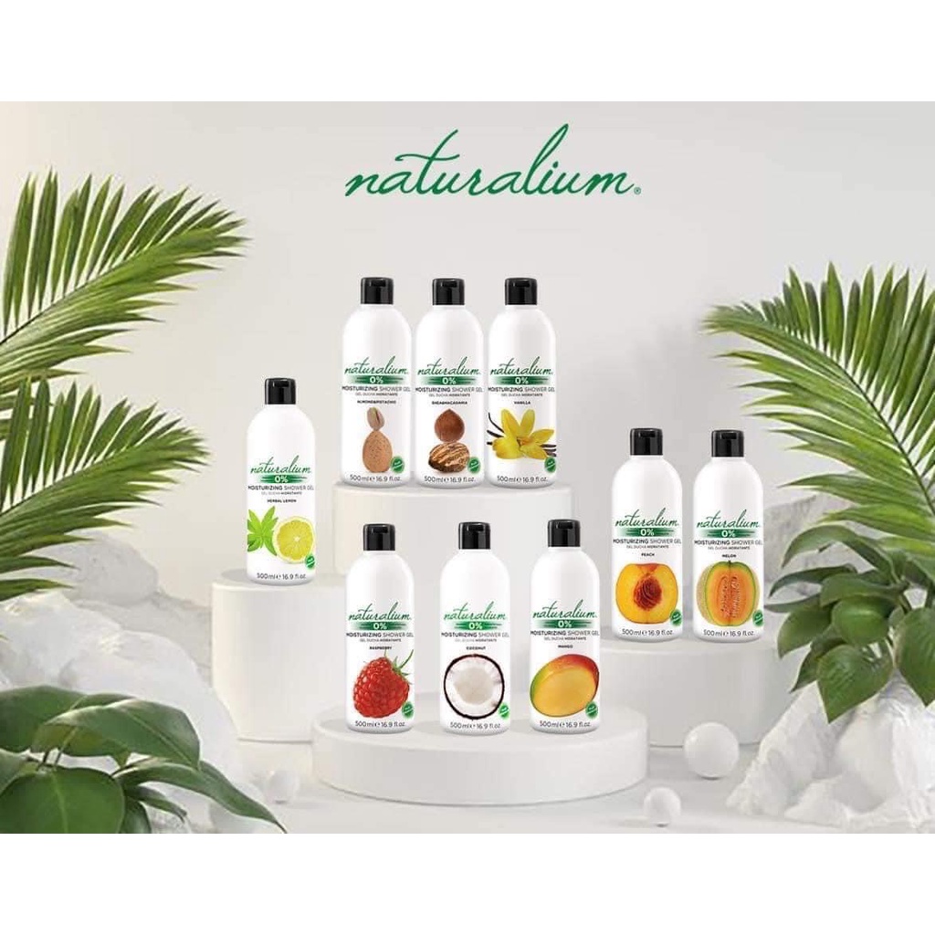 Sữa tắm dưỡng ẩm NATURALIUM hương trái cây Made In Spain