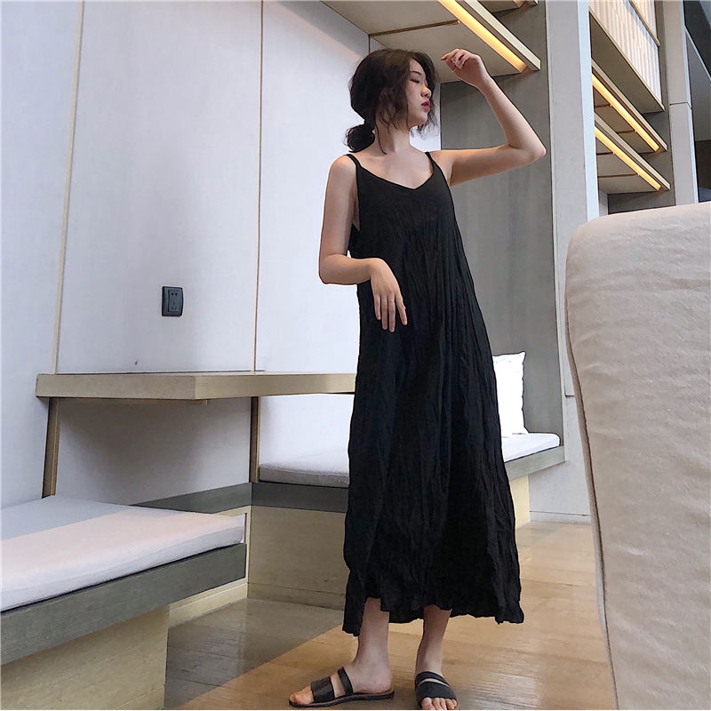 Đầm Hai Dây Thiết Kế Lệch Tà Thời Trang Sành Điệu 189825 | BigBuy360 - bigbuy360.vn