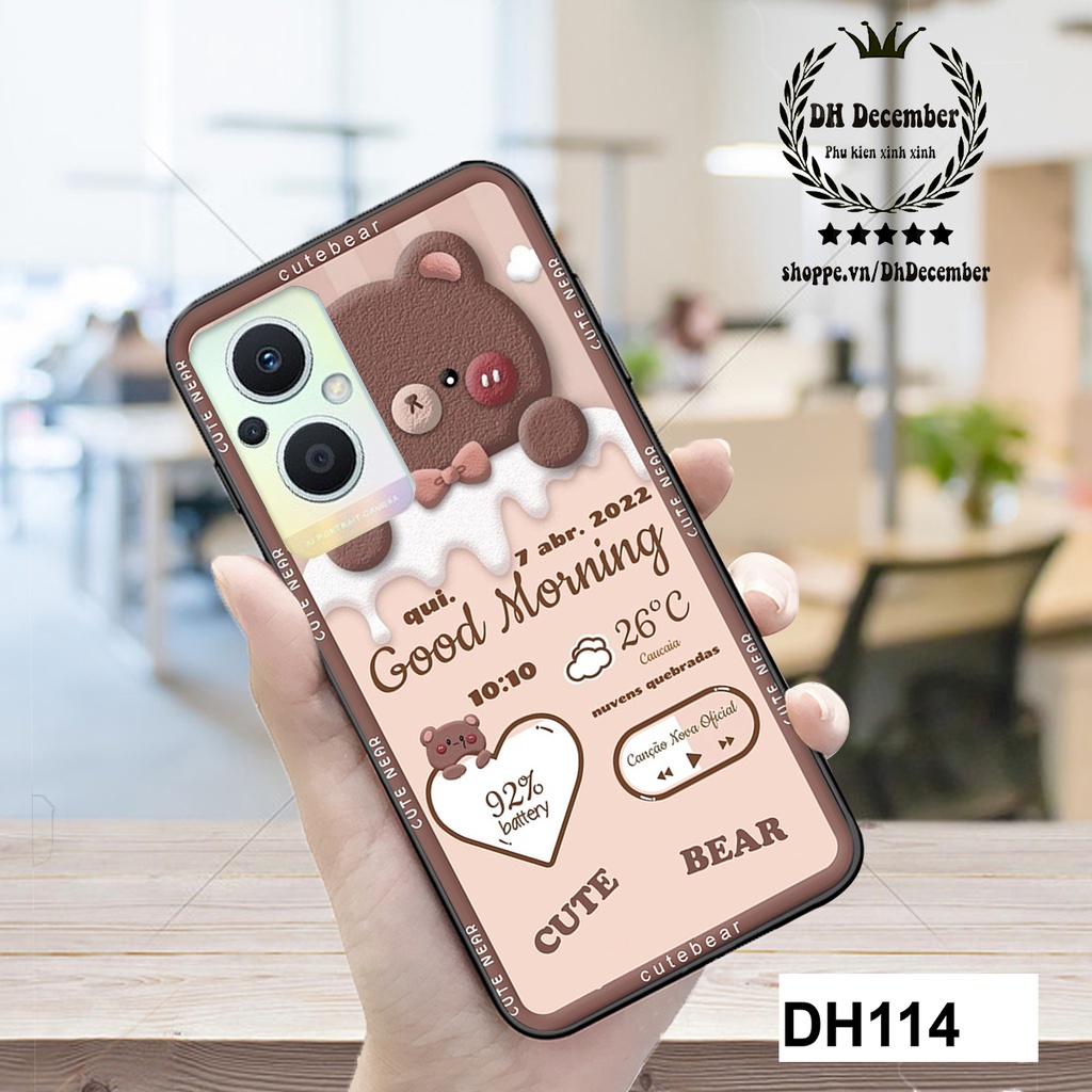 Ốp lưng Oppo RENO 6 5G/6Z 5G / RENO 7 5G/ RENO 7Z 5G / RENO 4-4 PRO/RENO 5 RENO 3-3 PRO in hình GẤU HỒNG-GẤU BE3R