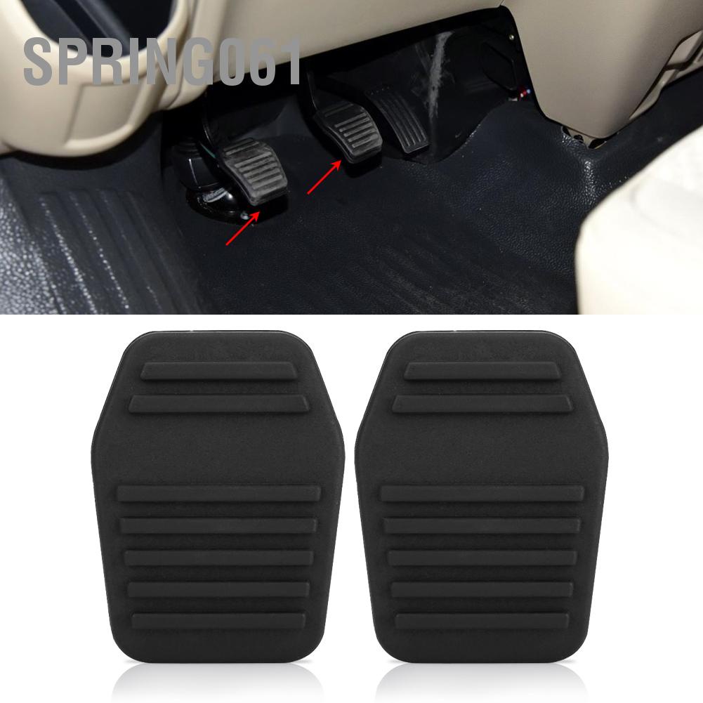 Spring061 A Pair of Clutch Pedal Pads Rubber Cover for Ford Transit MK6 MK7 2000‑2014