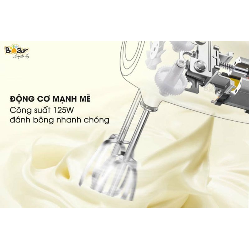 Máy đánh trứng cầm tay Bear DDQ-B02P5 tiện lợi và đảm bảo an toàn tuyệt đối