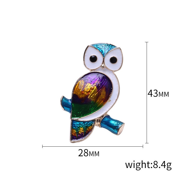 Ghim Cài Áo Hợp Kim Hình Cú Mèo Xinh Xắn Thời Trang