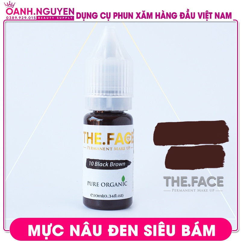 Mực Lông Mày Nâu Đen Siêu Bám