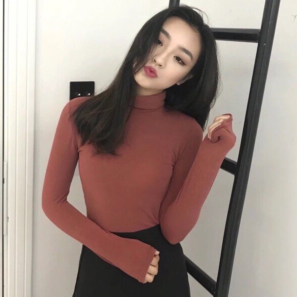 áo thun nữ 💖FREESHIP💖 Giảm 20K Khi Nhập [DOBO20K1] Áo Giữ Nhiệt THUN LẠNH Cổ 3 Phân