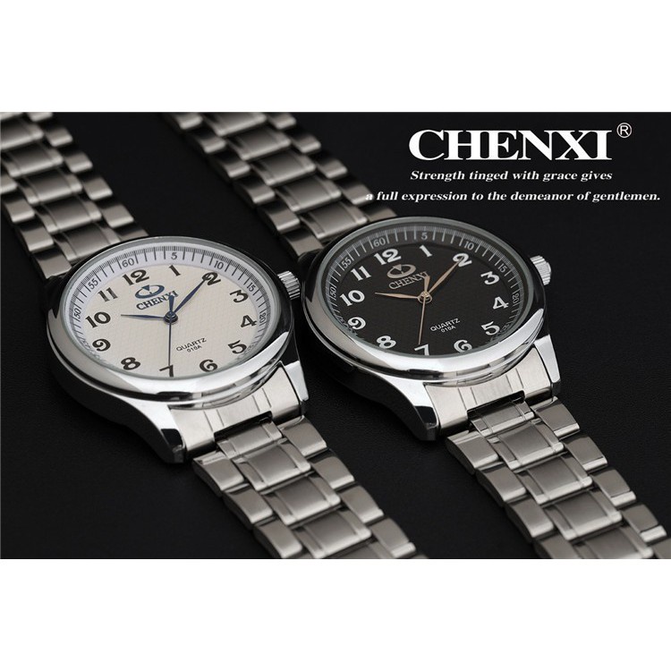 Đồng Hồ Nam Chống Nước Dây Thép Không Gỉ Kiểu Dáng Sang Trọng