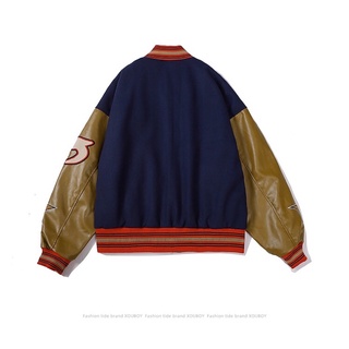 Áo khoác bomber da hoạ tiết