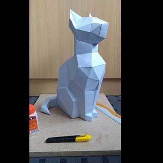 Mô hình giấy _ Cat 01
