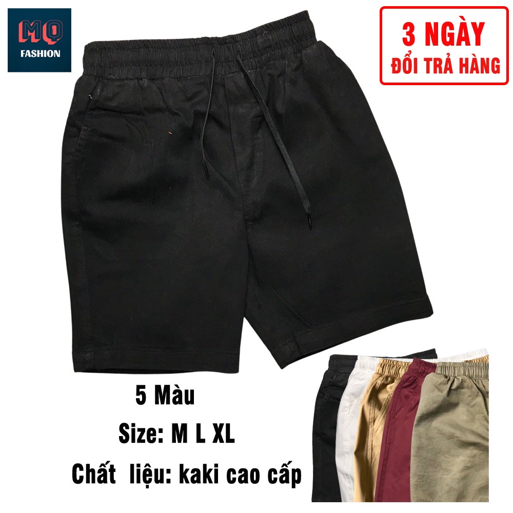 Quần Short Nam Lửng Vải Kaki Lưng Co Giãn Mặc Nhà, Đi Chơi, Thể Thao Nhiều Màu Siêu Chất - MQ Fashion | BigBuy360 - bigbuy360.vn