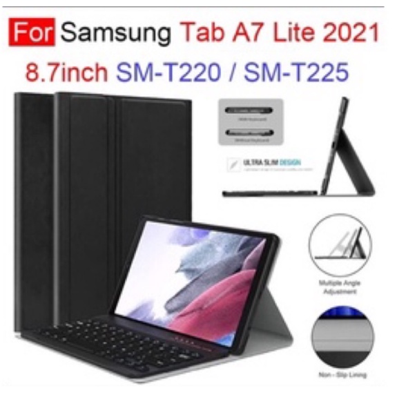 Bao da kèm bàn phím rời cho Samsung Galaxy Tab A7 Lite T225, Tab A7 10.4inch t500, T505