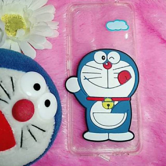 Silicone Bộ 3 Món Dụng Cụ Pha Chế Cà Phê Hình Doraemon Xinh Xắn
