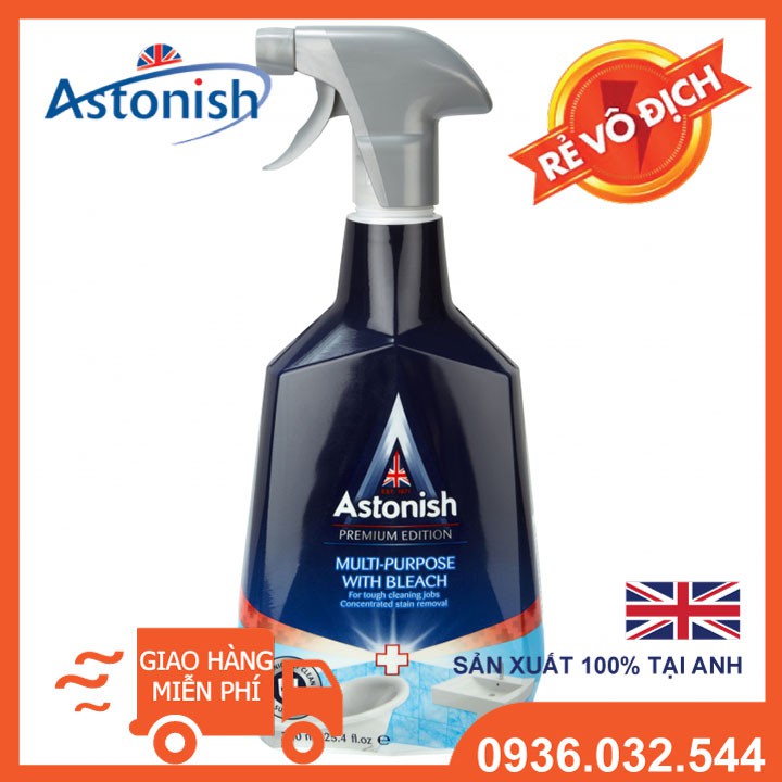 Astonish batrom-Tẩy rửa nhà vệ sinh - FREESHIP 50k- Astonish 750ml, Vệ sinh nhà tắm, Làm sạch nhà tắm