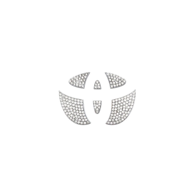 Logo Đính Đá Lấp Lánh Trang Trí Vô Lăng Xe Hơi Hyundai Honda Toyota Ford Kia
