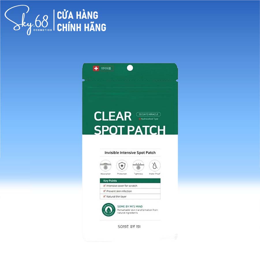 Miếng Dán Giảm Mụn Cho Mọi Loại Da Some By Mi Spot Patch (Set 18 miếng)