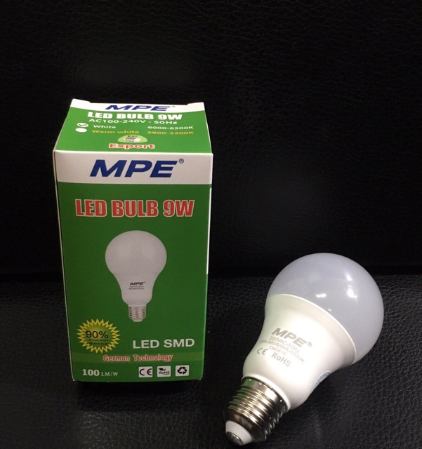 MPE bóng đèn led tròn 9W đạt chuẩn Châu Âu | BigBuy360 - bigbuy360.vn