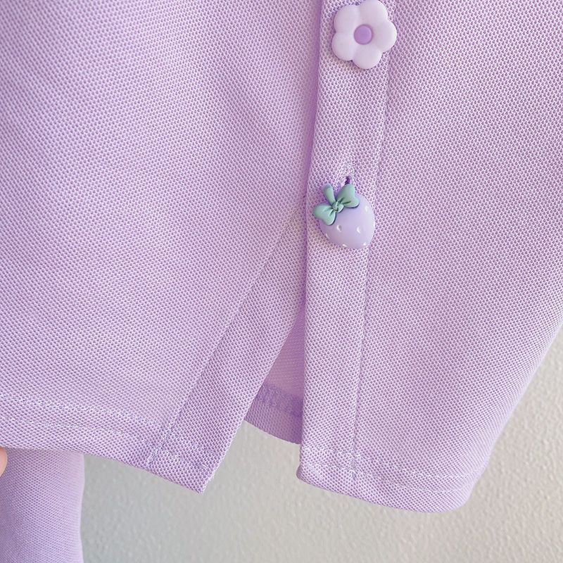 Set Đồ Thể Thao 5 Món Áo Thun Tay Ngắn In Họa Tiết Hoạt Hình Thời Trang Mùa Hè Cho Bé Gái