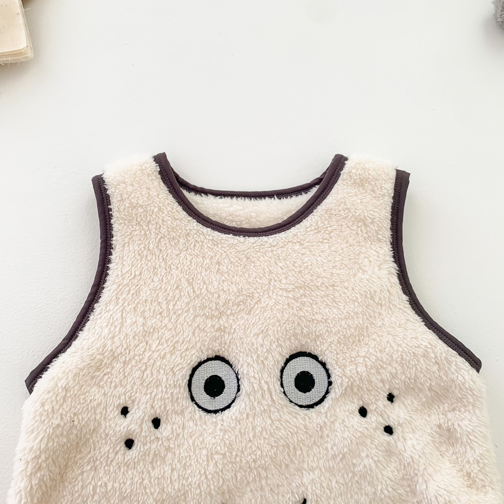 Bộ Đồ Ngủ Dày Giữ Ấm Mùa Đông Cho Bé Sơ Sinh 0-2 Tuổi