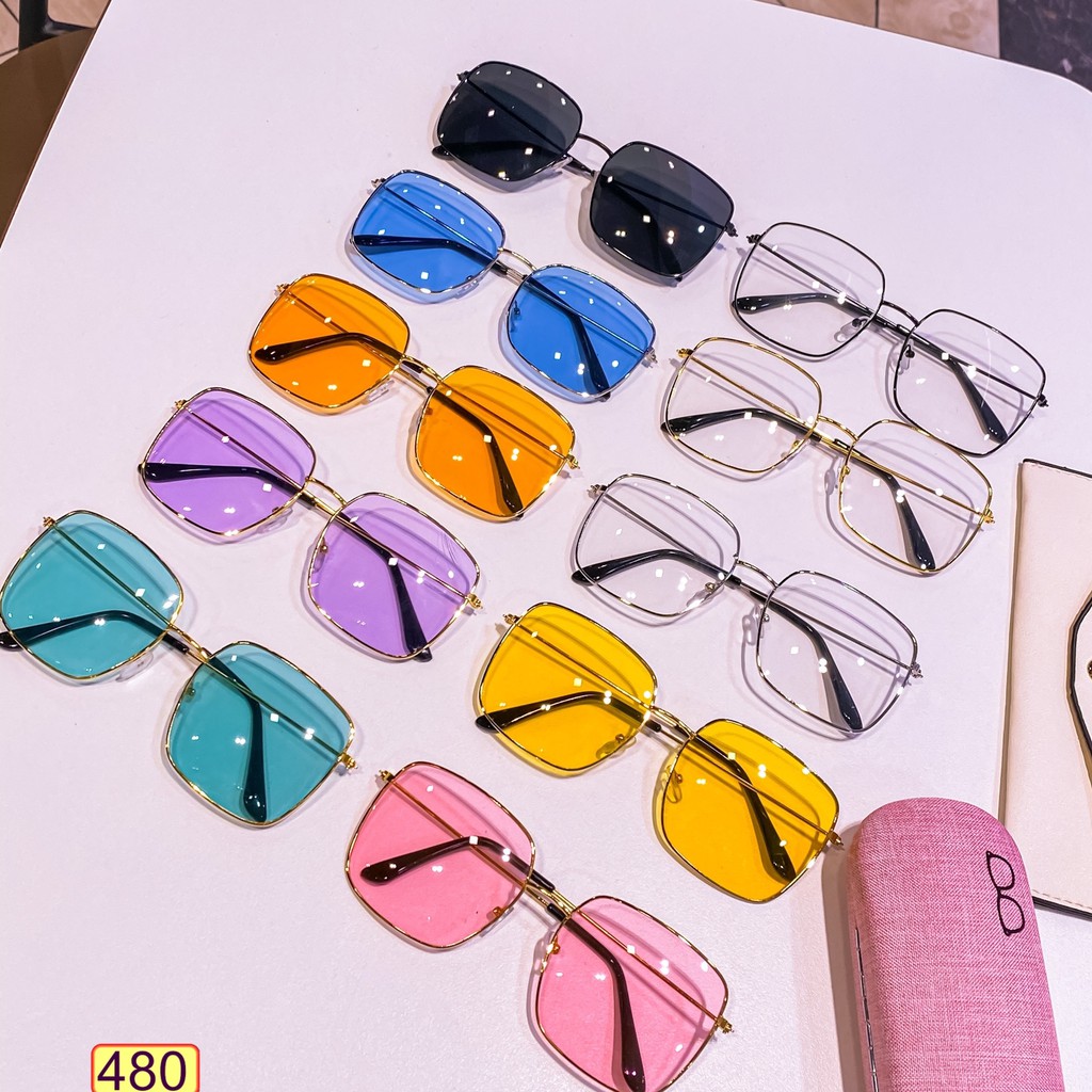 [Mã FARSSTGRE giảm 5K đơn bất kỳ] MẮT KÍNH THỜI TRANG FORM VUÔNG HOT TREND 480 PHONG CÁCH HÀN QUỐC | BigBuy360 - bigbuy360.vn