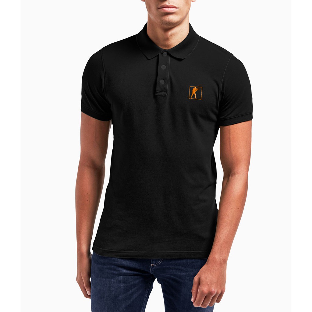 Áo thun Polo thêu - logo CS:GO