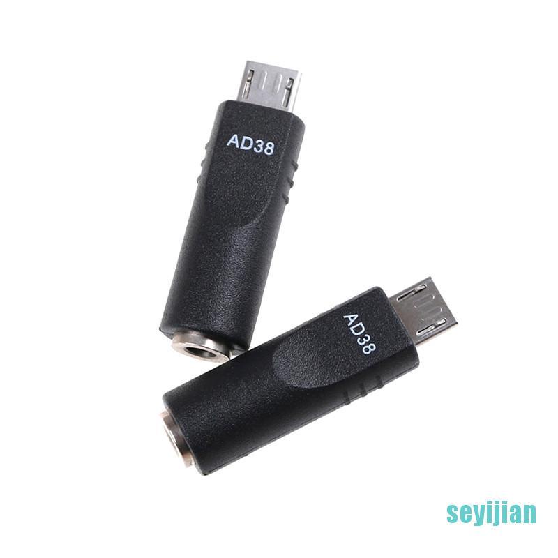 Bộ 2 Đầu Chuyển Đổi Cổng 3.5mm x 1.1mm Sang Micro USB 5 Pin
