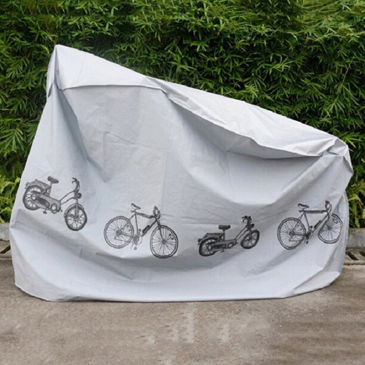 Bạt phủ xe máy xe đạp, Áo trùm che mưa nắng cho xe máy loại tốt kích thước 210*100