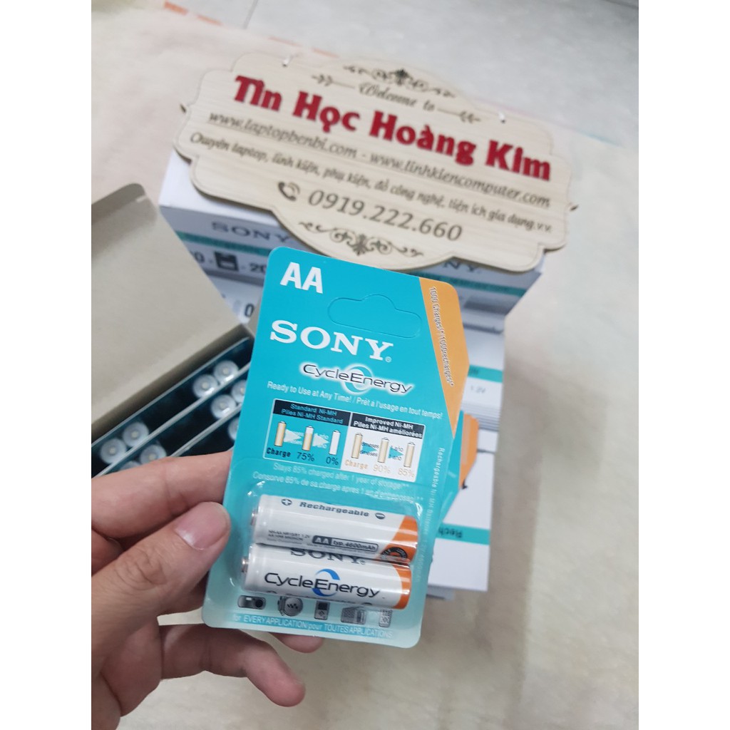 Pin tiểu sạc sony 2A (AA) 4600 mAh và 3A (AAA) 4300mAh dùng cho các thiết bị điện tử và bộ sạc Jiabao A612