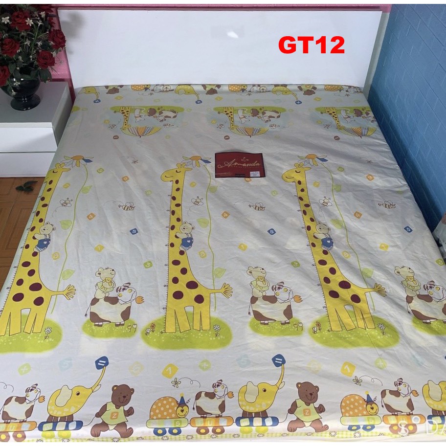 Ga chống thấm Cotton cao cấp Nano kháng khuẩn Loại tốt hàng đẹp GT09 nằm trực tiếp không nóng không bí