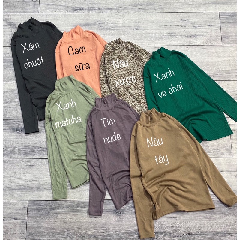 Áo thun body CỔ LỌ - TAY DÀI | BigBuy360 - bigbuy360.vn