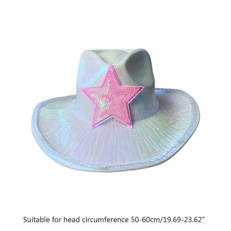 Mũ Fedora Đính Kim Sa Lấp Lánh Chống Tia uv Có Vành Cuộn