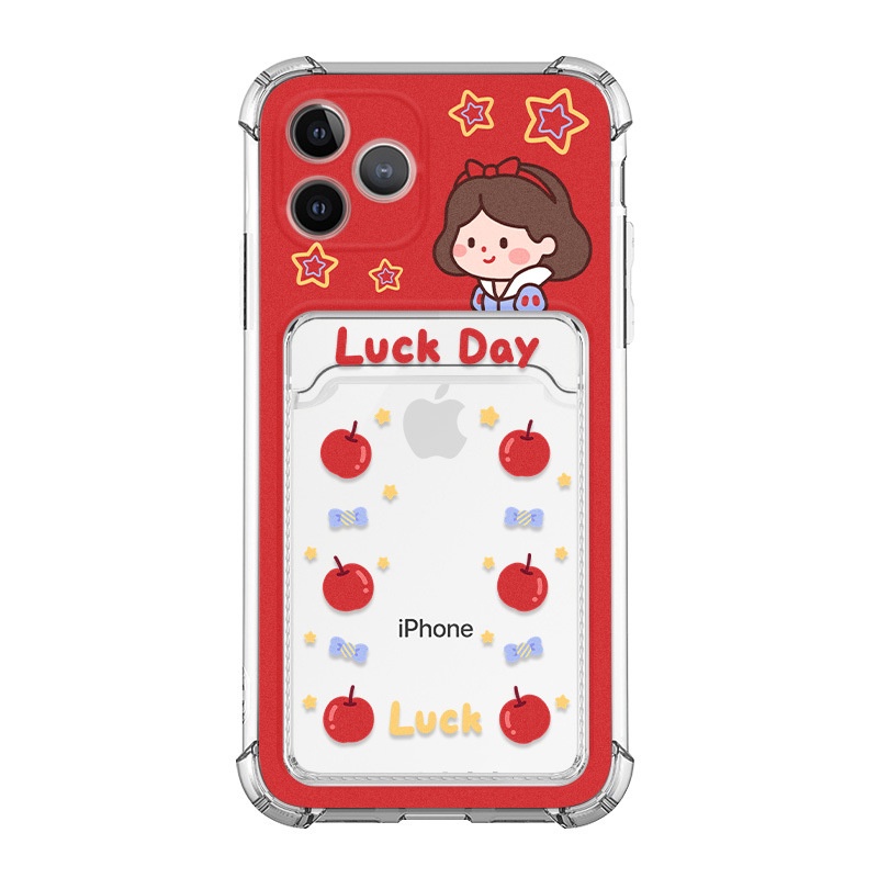 Ốp lưng iphone Ốp điện thoại mềm có ngăn đựng thẻ chống rơi cho iphone 13 11ProMax/XR/xmax XS 13promax 7p/8p/13