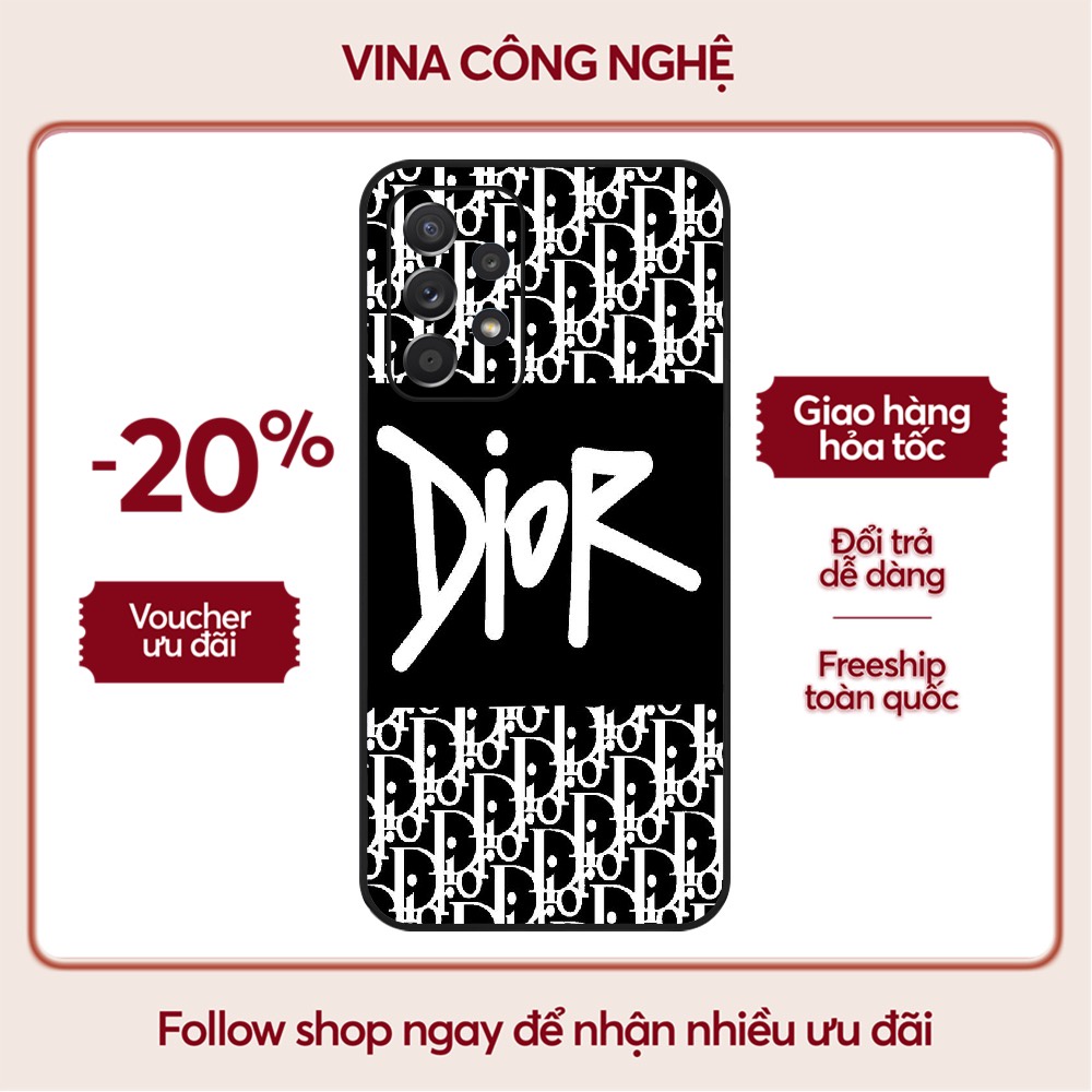Ốp lưng Samsung A10/A10S/A51/A32/A12/....dẻo cạnh vuông bảo vệ camera hình Dior.