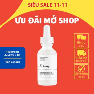 [GIÁ HỦY DIỆT] Serum cấp ẩm hồi phục da The Ordinary Hyaluronic Acid 2% +B5
