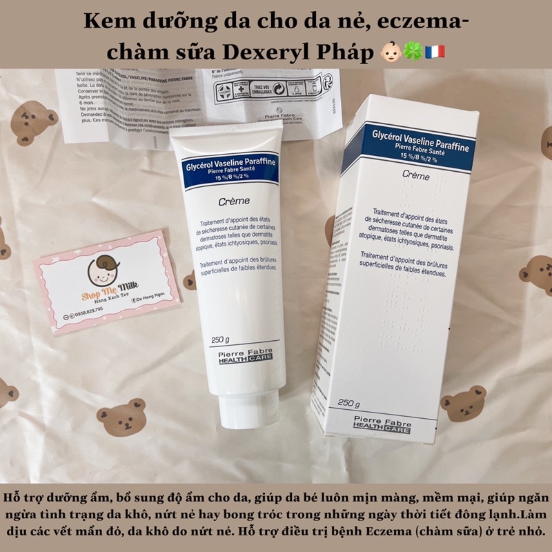 Kem dưỡng da Dexeryl Pháp 250G cho da nẻ, chàm sữa🇫🇷👶🏻🍀