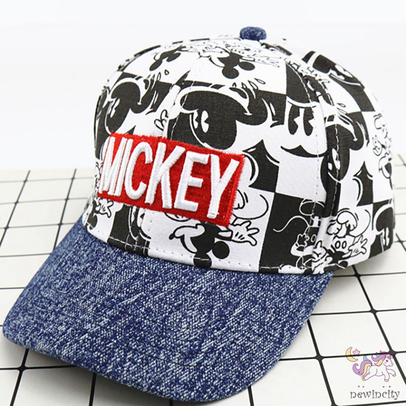 Mũ lưỡi trai in họa tiết hoạt hình phong cách Hàn Quốc thời trang dành cho trẻ em