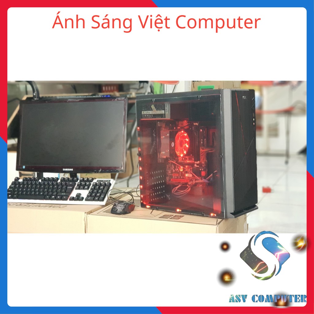 (HOT SALE) Máy vi tính chơi game lol max setting, A8 6600k, Ram 8G, Vga 4G, kèm màn hình 22inch