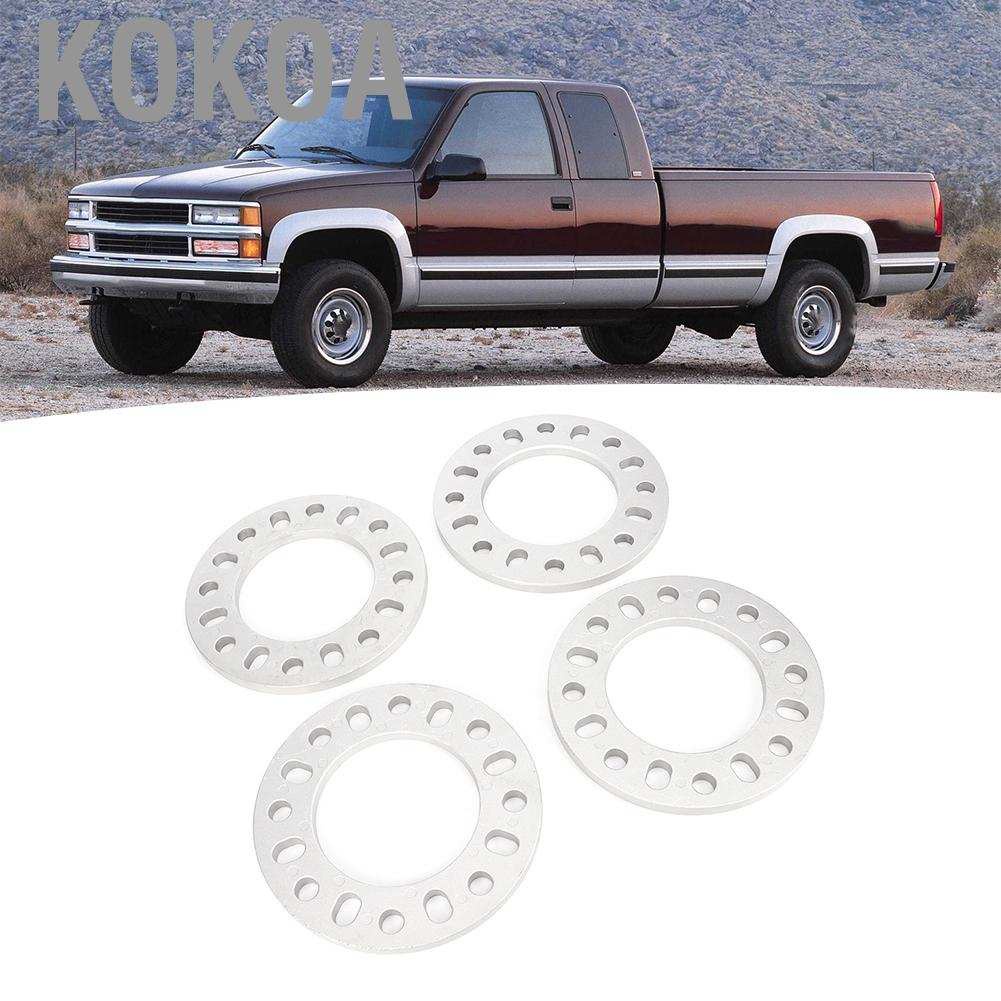 Bộ 4 Vòng Đệm Bánh Xe Hơi 1 / 2 "8X6.5In Cho Chevrolet C2500 & C3500 1988-1998 Ford F-250 F-350 1988-2015