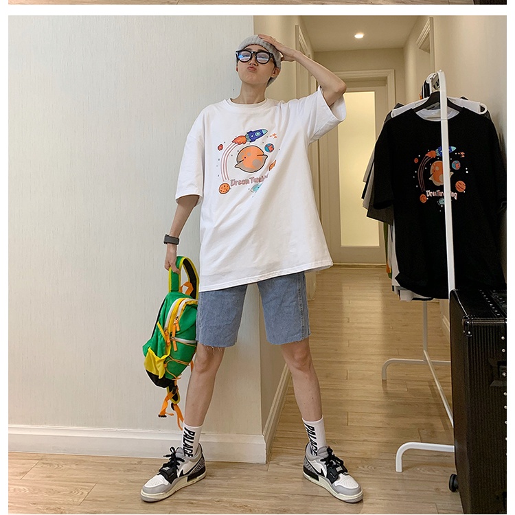 Áo thun tay lỡ  DREAM TUREKING   phông Unisex nam nữ tee oversize form rộng pull Ulzzang Streetwear Hàn Quốc vải mềm