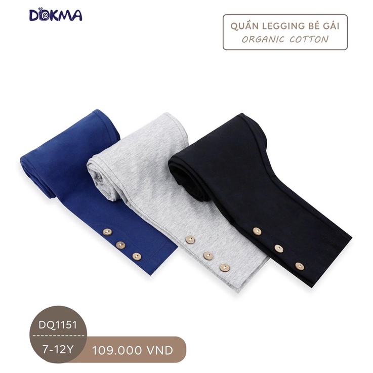 Quần Legging Dokma cho bé gái 7-12y