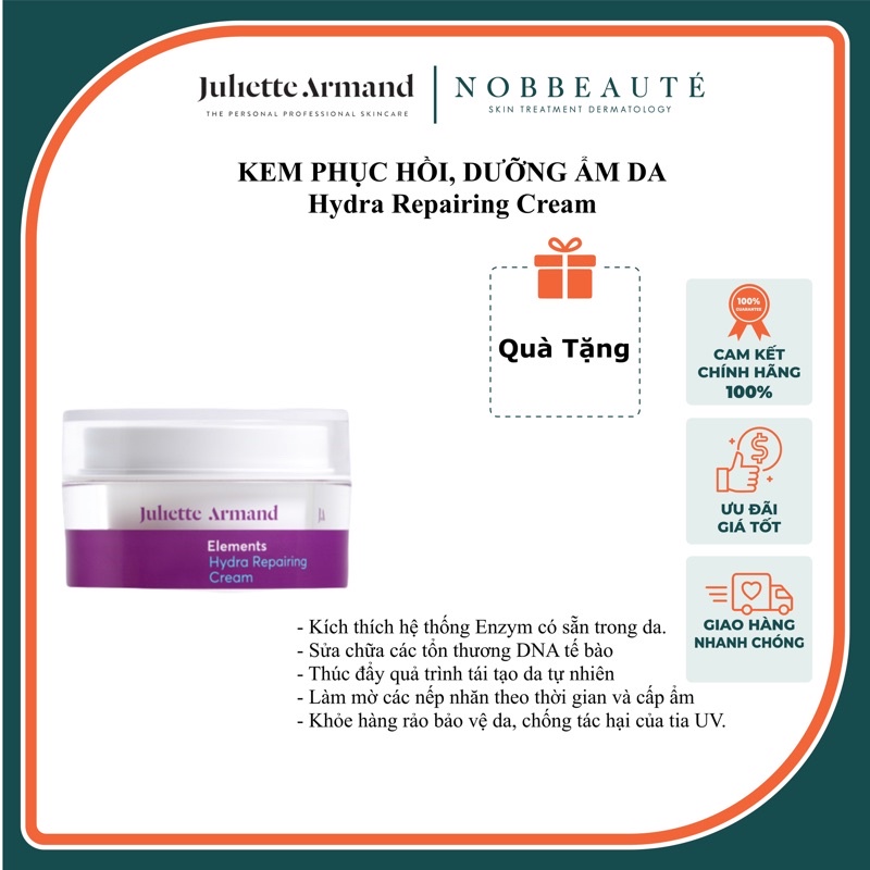 Kem dưỡng ẩm Hydra Repairing Cream Juliette Armand