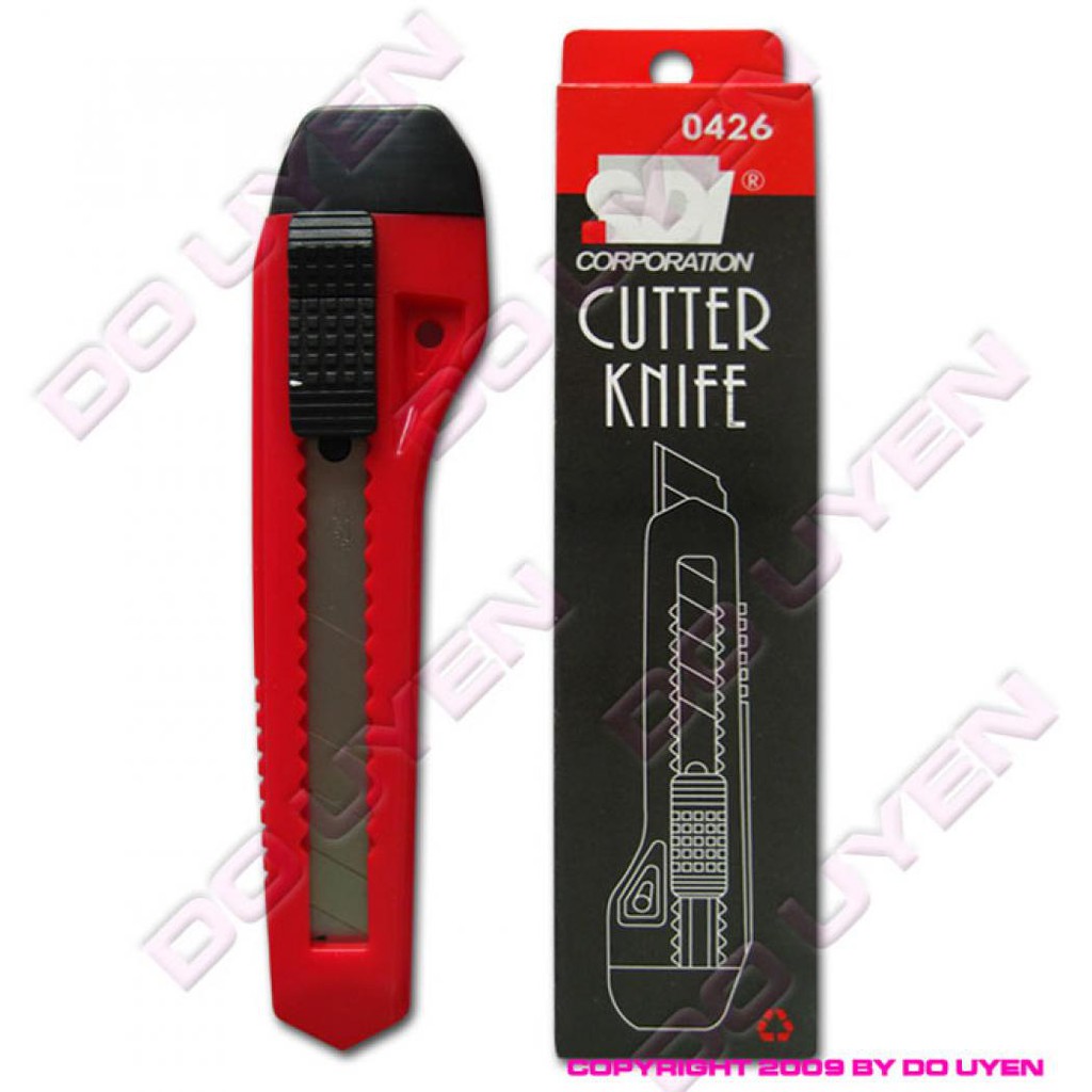 Dao dọc giấy lớn, dụng cụ dọc giấy SDI cỡ to (tặng 02 lưỡi dự phòng sau nắp chuôi )